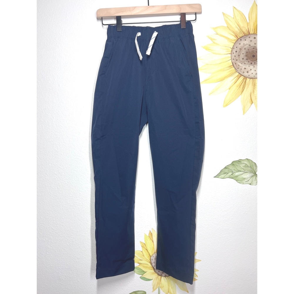 Crewcuts Performance Boys Navy Blue Joggers Size 10 Drawstring Elastic Waist